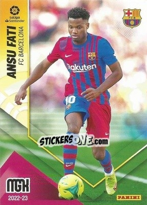 Sticker Ansu Fati - Liga 2022-2023. Megacracks n. 81 - Panini