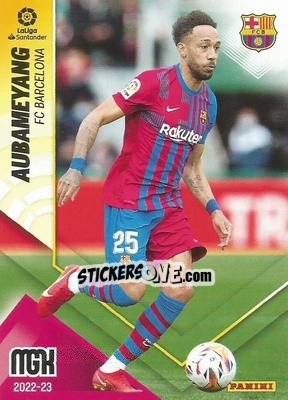 Sticker Aubameyang - Liga 2022-2023. Megacracks n. 79 - Panini