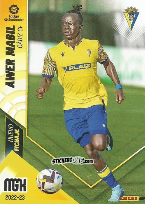 Cromo Awer Mabil - Liga 2022-2023. Megacracks n. 438 - Panini
