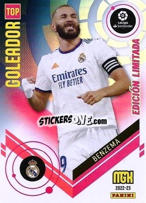 Sticker Benzema - Liga 2022-2023. Megacracks n. LE-KB - Panini