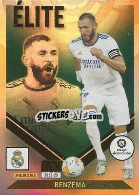 Sticker Benzema - Liga 2022-2023. Megacracks - Panini