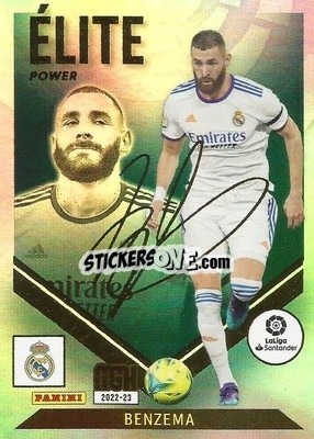 Sticker Benzema - Liga 2022-2023. Megacracks n. P1 - Panini