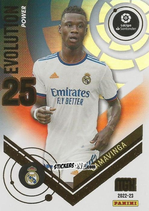 Figurina Camavinga - Liga 2022-2023. Megacracks n. P376 - Panini