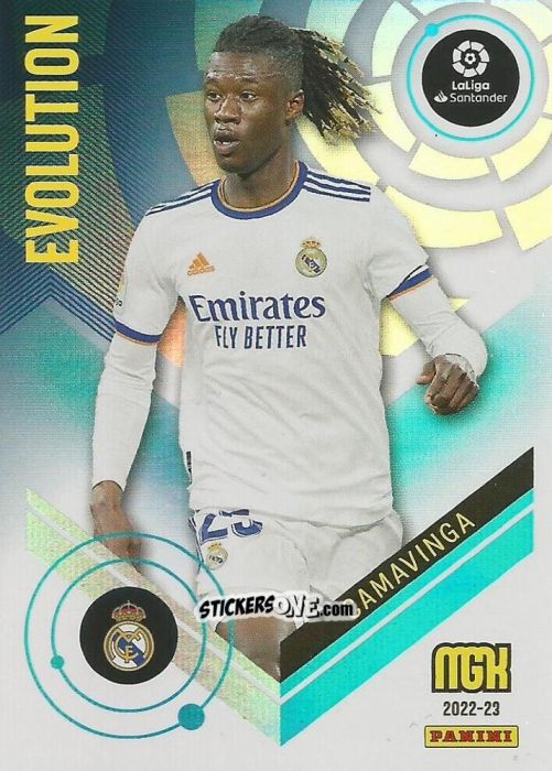 Figurina Camavinga - Liga 2022-2023. Megacracks n. 376 - Panini