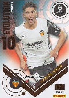 Figurina Carlos Soler - Liga 2022-2023. Megacracks n. P378 - Panini