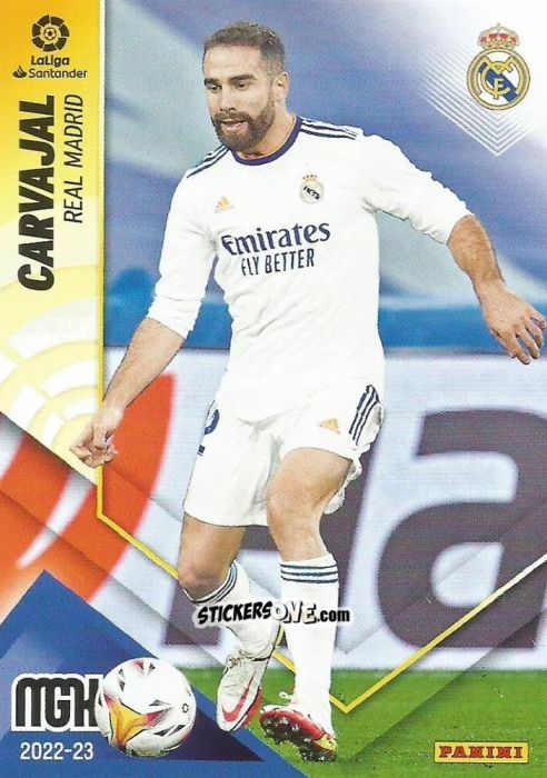 Figurina Carvajal - Liga 2022-2023. Megacracks n. 211 - Panini