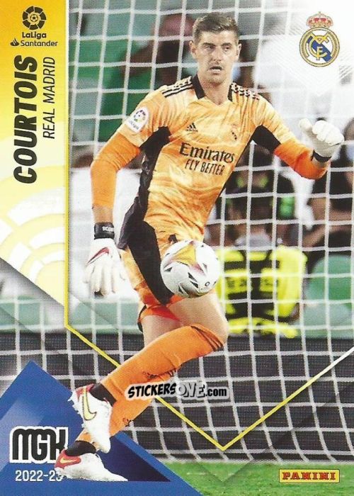 Figurina Courtois - Liga 2022-2023. Megacracks n. 209 - Panini