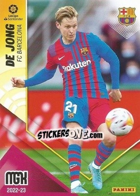 Sticker de Jong - Liga 2022-2023. Megacracks n. 74 - Panini