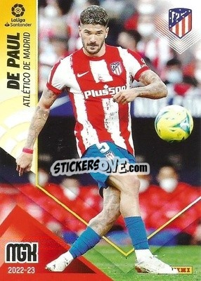 Sticker De Paul - Liga 2022-2023. Megacracks n. 57 - Panini