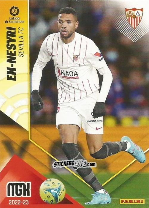 Figurina En Nesyri - Liga 2022-2023. Megacracks n. 315 - Panini