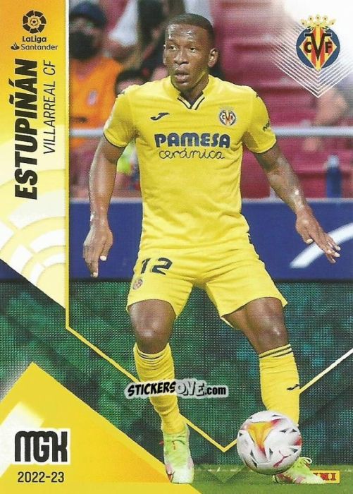 Sticker Estupiñan - Liga 2022-2023. Megacracks n. 359 - Panini