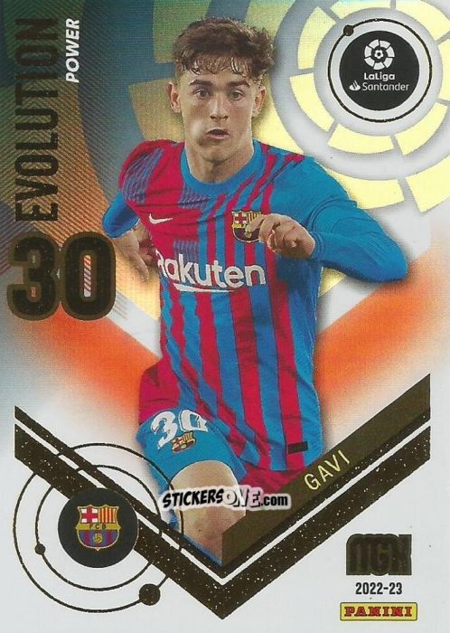 Cromo Gavi - Liga 2022-2023. Megacracks n. P386 - Panini
