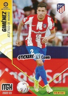 Sticker Giménez - Liga 2022-2023. Megacracks - Panini