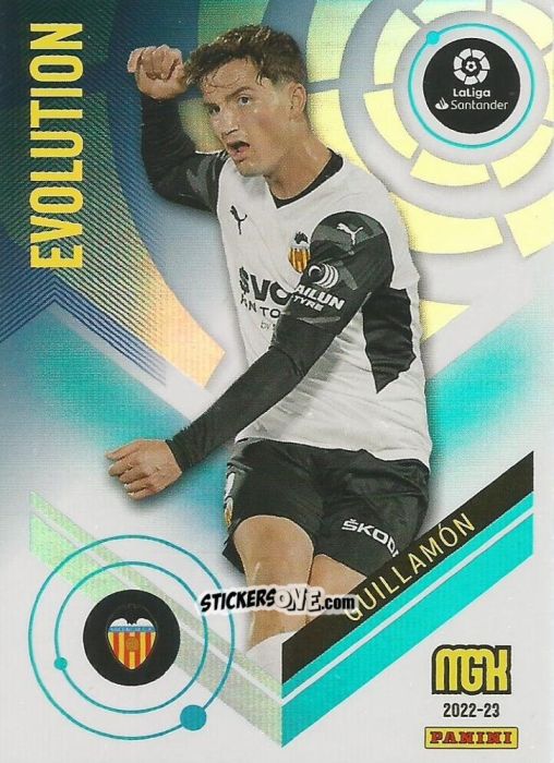Cromo Guillamón - Liga 2022-2023. Megacracks n. 390 - Panini