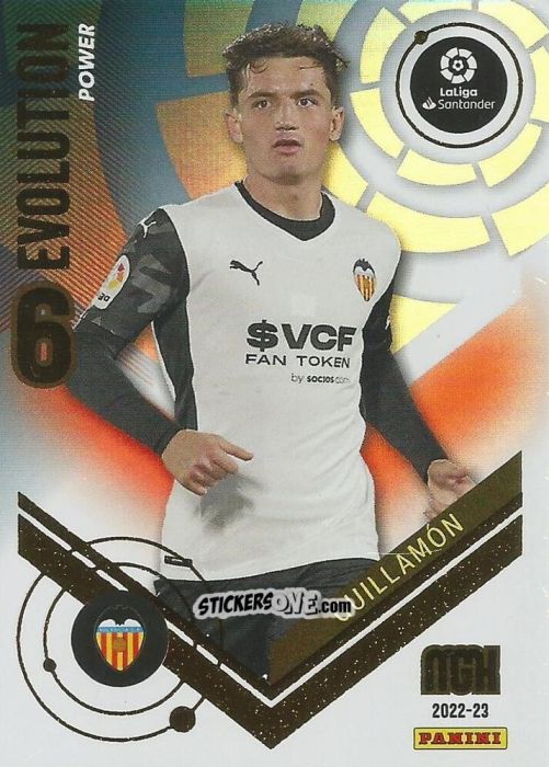 Cromo Guillamón - Liga 2022-2023. Megacracks n. P390 - Panini