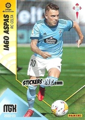 Sticker Iago Aspas - Liga 2022-2023. Megacracks n. 135 - Panini