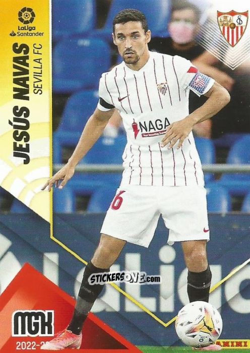 Sticker Jesús Navas - Liga 2022-2023. Megacracks n. 301 - Panini