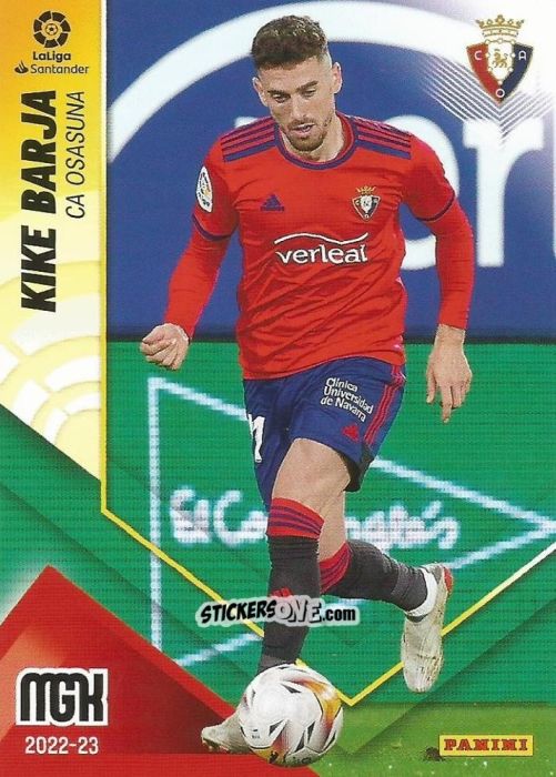 Figurina Kike Barja - Liga 2022-2023. Megacracks n. 258 - Panini