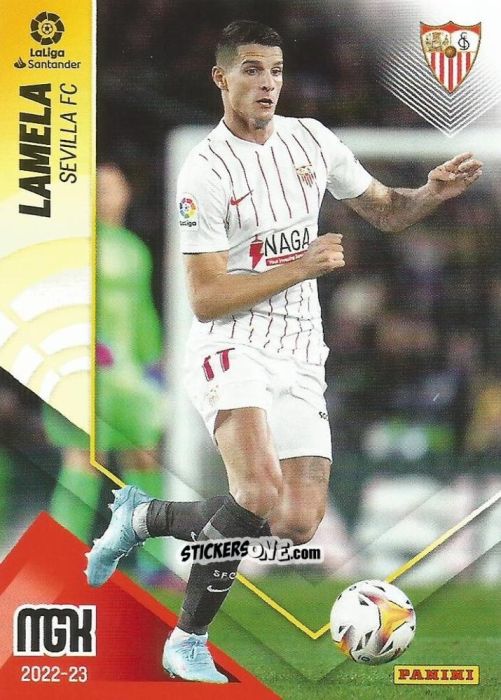 Figurina Lamela - Liga 2022-2023. Megacracks n. 308 - Panini