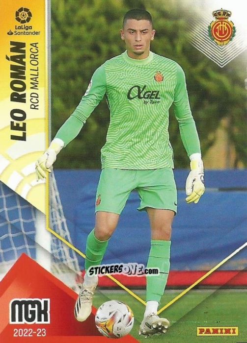 Figurina Leo Román - Liga 2022-2023. Megacracks n. 228 - Panini