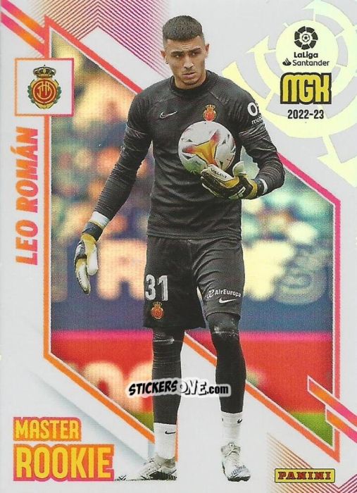 Figurina Leo Román - Liga 2022-2023. Megacracks n. 423 - Panini