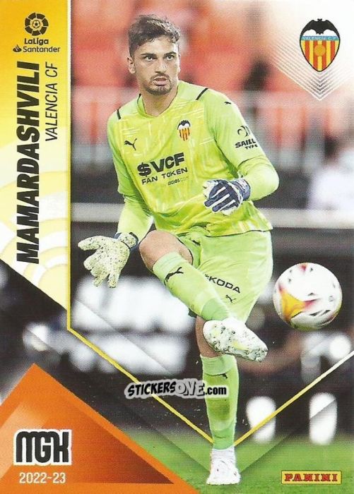 Sticker Mamardashvili - Liga 2022-2023. Megacracks n. 317 - Panini
