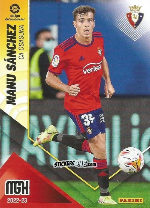 Figurina Manu Sánchez - Liga 2022-2023. Megacracks n. 252 - Panini