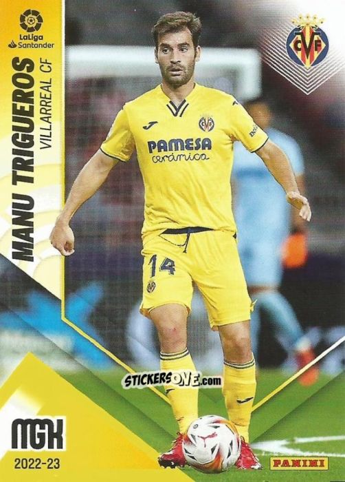 Sticker Manu Trigueros - Liga 2022-2023. Megacracks n. 365 - Panini