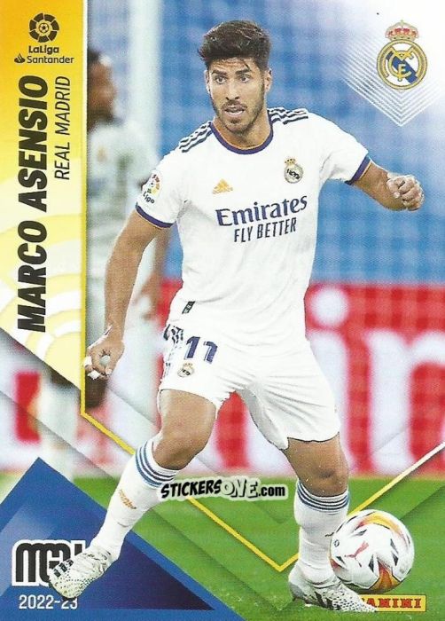 Cromo Marco Asensio - Liga 2022-2023. Megacracks n. 221 - Panini