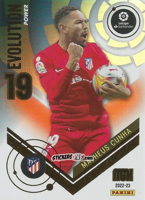 Cromo Matheus Cunha - Liga 2022-2023. Megacracks n. P394 - Panini