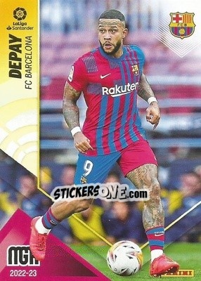Sticker Memphis Depay - Liga 2022-2023. Megacracks n. 80 - Panini