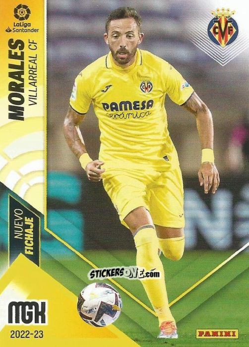 Figurina Morales - Liga 2022-2023. Megacracks n. 435 - Panini