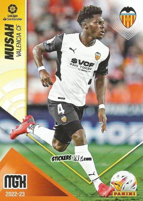 Cromo Musah - Liga 2022-2023. Megacracks n. 329 - Panini