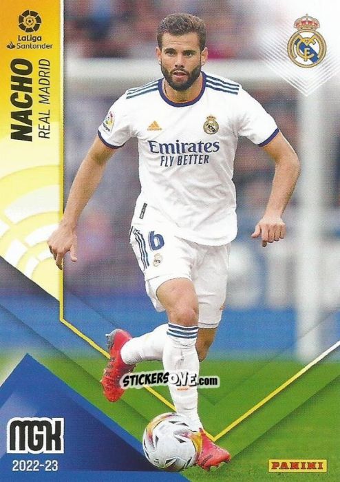 Figurina Nacho - Liga 2022-2023. Megacracks n. 214 - Panini