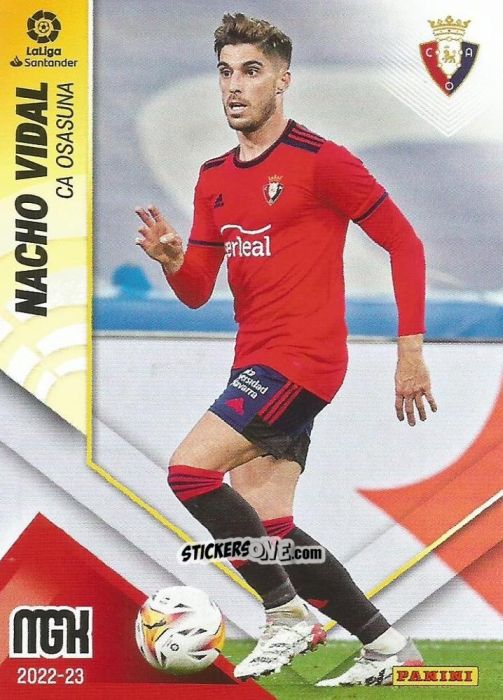 Sticker Nacho Vidal - Liga 2022-2023. Megacracks n. 247 - Panini