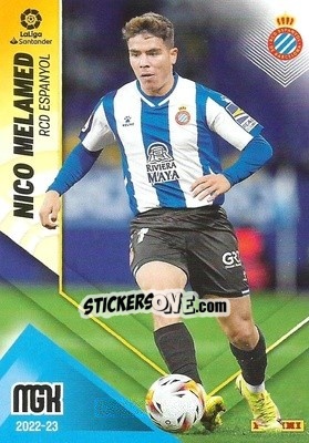 Sticker Nico Melamed - Liga 2022-2023. Megacracks n. 166 - Panini