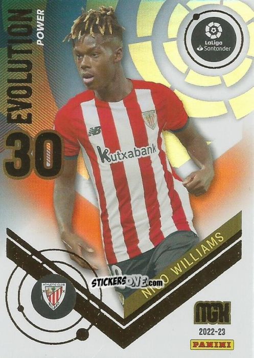 Cromo Nico Williams - Liga 2022-2023. Megacracks n. P396 - Panini