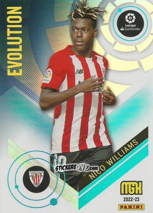 Cromo Nico Williams - Liga 2022-2023. Megacracks n. 396 - Panini