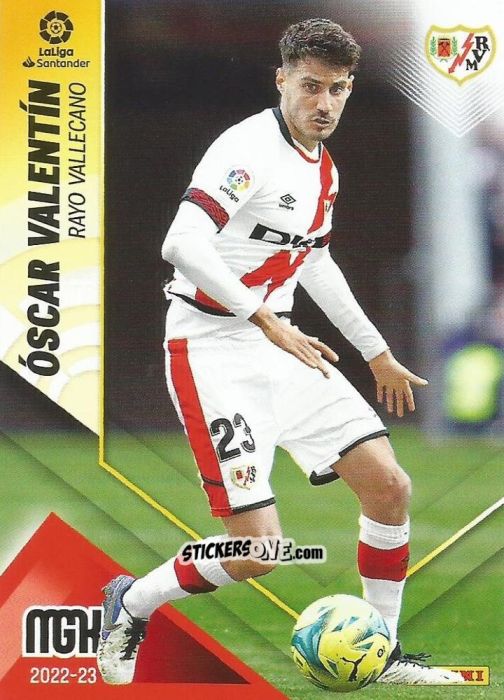 Sticker Óscar Valentín - Liga 2022-2023. Megacracks n. 272 - Panini