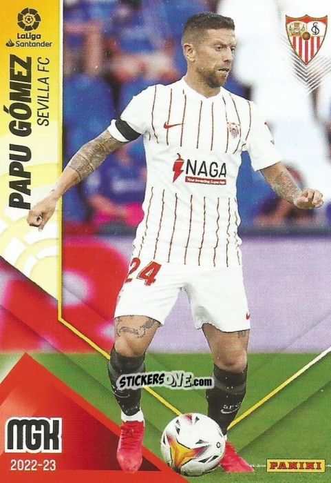 Cromo Papu Gómez - Liga 2022-2023. Megacracks n. 310 - Panini