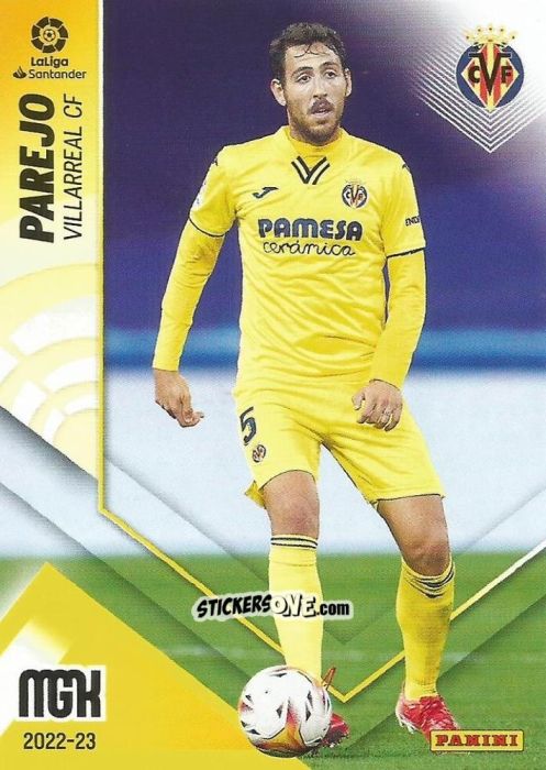 Figurina Parejo - Liga 2022-2023. Megacracks n. 364 - Panini