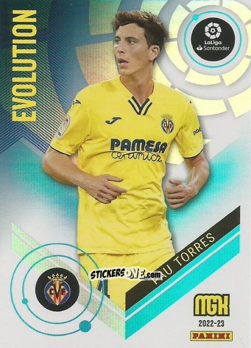 Figurina Pau Torres - Liga 2022-2023. Megacracks n. 399 - Panini