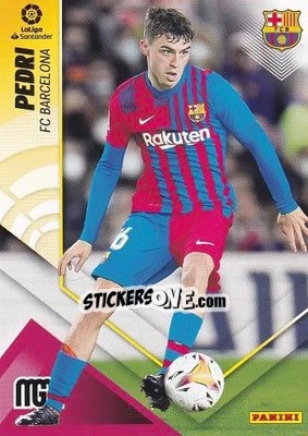 Sticker Pedri - Liga 2022-2023. Megacracks n. 77 - Panini