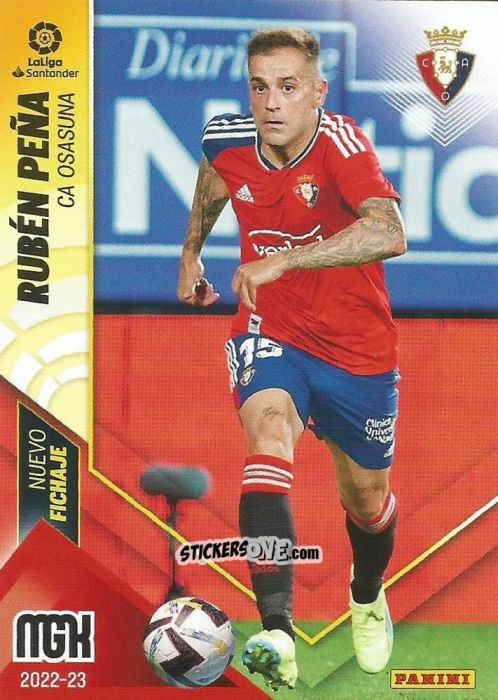 Sticker Rubén Peña - Liga 2022-2023. Megacracks n. 460 - Panini