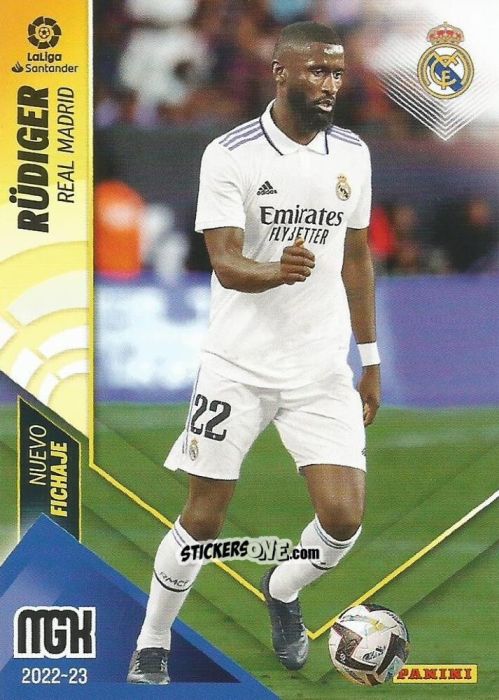 Sticker Rudiger - Liga 2022-2023. Megacracks n. 444 - Panini