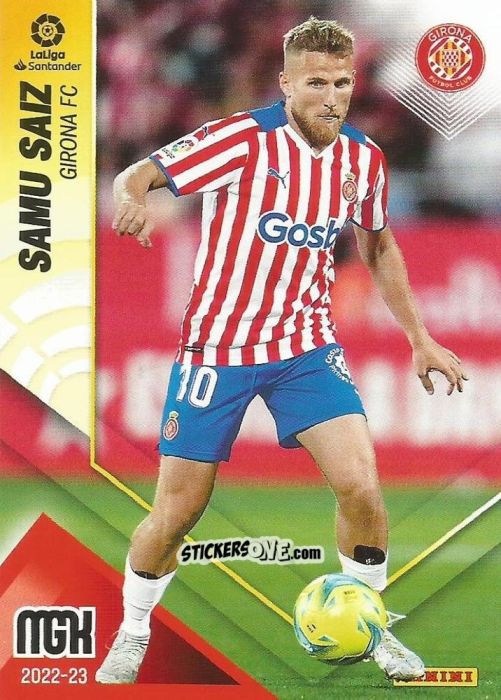 Figurina Samu Saiz - Liga 2022-2023. Megacracks n. 205 - Panini