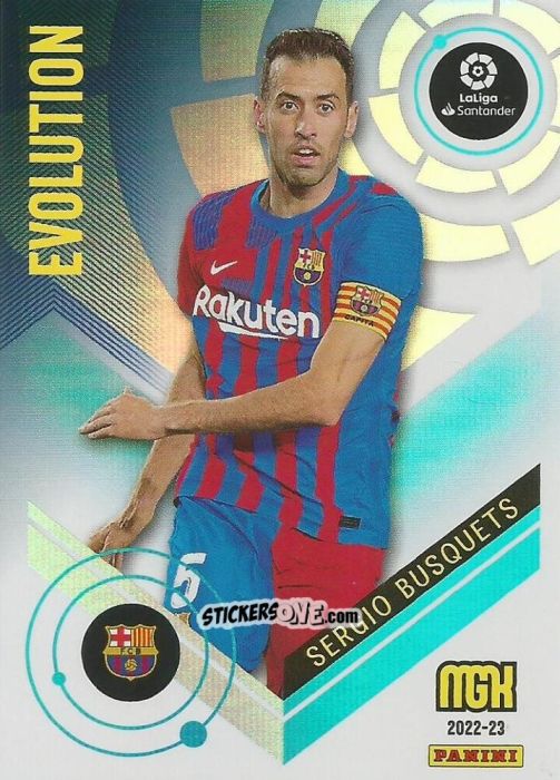 Sticker Sergio Busquets - Liga 2022-2023. Megacracks n. 401 - Panini