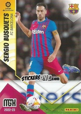 Sticker Sergio Busquets - Liga 2022-2023. Megacracks n. 73 - Panini