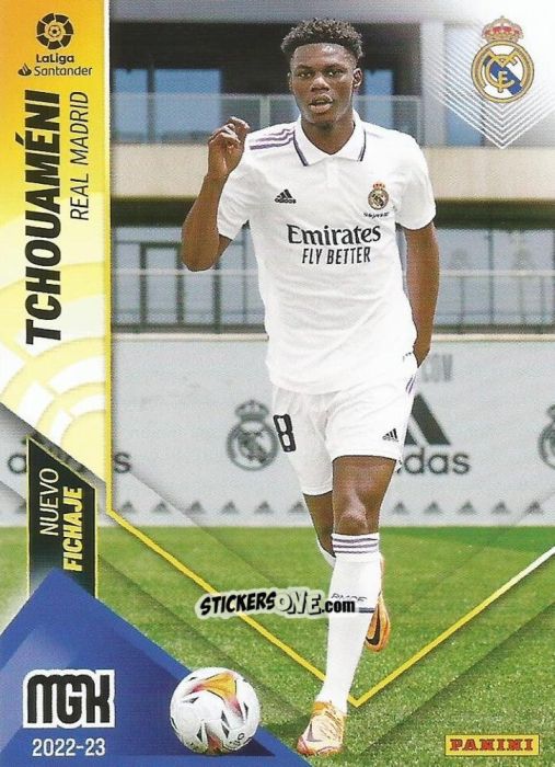 Figurina Tchouaméni - Liga 2022-2023. Megacracks n. 433 - Panini