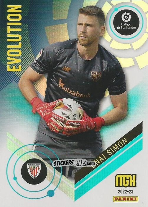 Cromo Unai Símon - Liga 2022-2023. Megacracks n. 402 - Panini